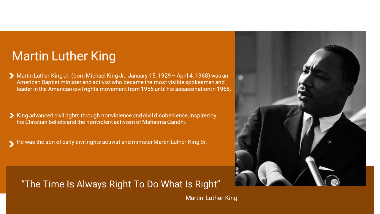 Martin Luther King Google Slides